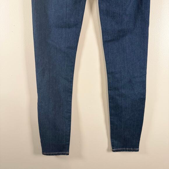 NWT J.Crew 9" High Rise Toothpick Jeans Dark Wash Blue Stretch Denim Size 24 - Picture 8 of 13